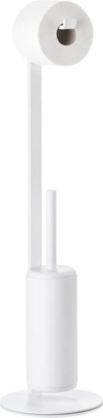 Zone Denmark Χαρτοθήκη Επιδαπέδια Αλουμινίου Με Πιγκάλ Φ20x74,4 - Rim White - Image 2