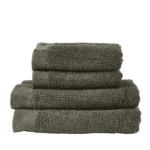 Zone Denmark Πετσέτες Βαμβακερές Σετ 4 Τμχ - Classic Olive Green