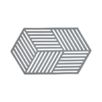 Zone Denmark Σουπλά Για Ζεστά Σκεύη Σιλικόνης 24x14 - Hexagon Cool Grey