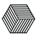 Zone Denmark Σουπλά Για Ζεστά Σκεύη Σιλικόνης 16x14 - Hexagon Black