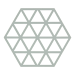 Zone Denmark Σουπλά Για Ζεστά Σκεύη Σιλικόνης 16x14 - Triangles Nordic Sky