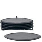 Zone Denmark Σουβέρ Σιλικόνης Σετ 6 Τμχ Ø10x3,1 - Singles Black