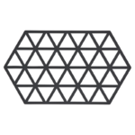 Zone Denmark Σουπλά Για Ζεστά Σκεύη Σιλικόνης 24x14 - Triangles Black