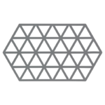 Zone Denmark Σουπλά Για Ζεστά Σκεύη Σιλικόνης 24x14 - Triangles Cool Grey