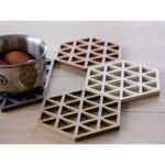 Zone Denmark Σουπλά Για Ζεστά Σκεύη Σιλικόνης 16x14 - Triangles Light Terracotta - Image 2