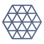 Zone Denmark Σουπλά Για Ζεστά Σκεύη Σιλικόνης 16x14 - Triangles Denim