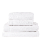 Zone Denmark Πετσέτες Βαμβακερές Σετ 4 Τμχ - Classic White