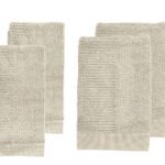 Zone Denmark Πετσέτες Βαμβακερές Σετ 4 Τμχ - Classic Sand