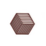 Zone Denmark Σουπλά Για Ζεστά Σκεύη Σιλικόνης 16x14 - Hexagon Burgundy - Image 2