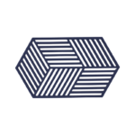 Zone Denmark Σουπλά Για Ζεστά Σκεύη Σιλικόνης 24x14 - Hexagon Midnight
