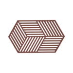 Zone Denmark Σουπλά Για Ζεστά Σκεύη Σιλικόνης 24x14 - Hexagon Burgundy