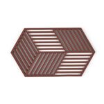 Zone Denmark Σουπλά Για Ζεστά Σκεύη Σιλικόνης 24x14 - Hexagon Burgundy - Image 2
