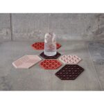 Zone Denmark Σουπλά Για Ζεστά Σκεύη Σιλικόνης 16x14 - Triangles Rose - Image 2