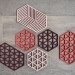 Zone Denmark Σουπλά Για Ζεστά Σκεύη Σιλικόνης 24x14 - Triangles Burned Red - Image 3