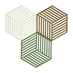 Zone Denmark Σουπλά Για Ζεστά Σκεύη Σιλικόνης Σετ 3 Τμχ 16x14 Εκ. - Hexagon Grass/Mint/Liquorice