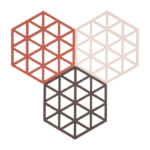 Zone Denmark Σουπλά Για Ζεστά Σκεύη Σιλικόνης Σετ 3 Τμχ 16x14 Εκ. - Triangles Burned Red/Rose/Kalamata