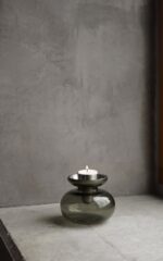 Zone Denmark Βάζο/Κηροπήγιο Γυάλινο Φ11x10 - Inu Moss Green/Brass - Image 5