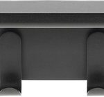 Zone Denmark Ράφι Τοίχου Με Κρεμάστρα Μεταλλικό 40x11,5x15 - A-Hallway Black