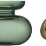 Zone Denmark Βάζο/Κηροπήγιο Γυάλινο Φ11x10 - Inu Moss Green/Brass