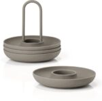 Zone Denmark Αυγοθήκες Με Βάση Σετ 4 Τμχ Φ11,2x9,5 - Singles Taupe