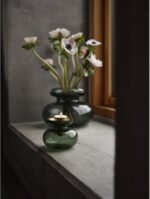 Zone Denmark Βάζο/Κηροπήγιο Γυάλινο Φ11x10 - Inu Smoked Grey/Steel - Image 6