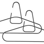 Zone Denmark Κρεμάστρες Ρούχων Μεταλλικές Σετ 2 Τμχ 40,6x24,2 - A-Hanger Black