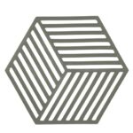 Zone Denmark Σουπλά Για Ζεστά Σκεύη Σιλικόνης 16x14 - Hexagon Olive Green