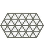 Zone Denmark Σουπλά Για Ζεστά Σκεύη Σιλικόνης 24x14 - Triangles Olive Green