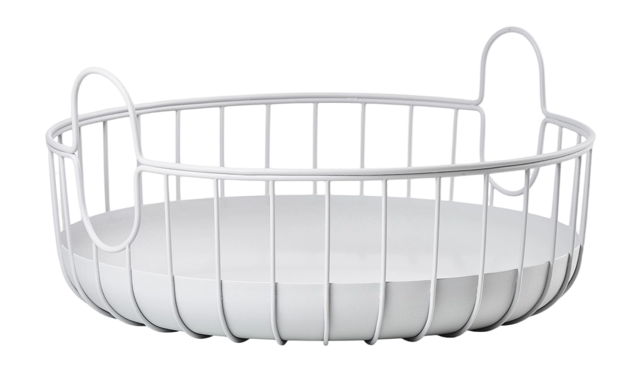 572200028684428684high-no-bg-1 Zone Denmark Καλάθι Οργάνωσης Μεταλλικό Ø38x18 - Inu Soft Grey - Image 1