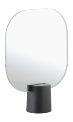 Zone Denmark Επιτραπέζιος Καθρέπτης Με Τσιμεντένια Βάση 20x6x26,5 - Time Black