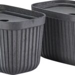 Zone Denmark Κουτιά Αποθήκευσης Σετ 2 Τμχ 23x15x15 - Pulp Black