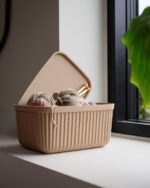 Zone Denmark Κουτιά Αποθήκευσης Σετ 2 Τμχ 23x15x15 - Pulp Natural Brown - Image 3