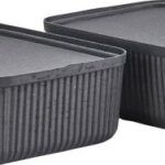 Zone Denmark Κουτιά Αποθήκευσης Σετ 2 Τμχ 48x32x15 - Pulp Black