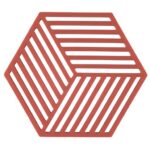 Zone Denmark Σουπλά Για Ζεστά Σκεύη Σιλικόνης 16x14 - Hexagon Burned Red