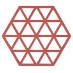Zone Denmark Σουπλά Για Ζεστά Σκεύη Σιλικόνης 16x14 - Triangles Burned Red