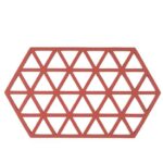 Zone Denmark Σουπλά Για Ζεστά Σκεύη Σιλικόνης 24x14 - Triangles Burned Red
