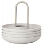 Zone Denmark Αυγοθήκες Με Βάση Σετ 4 Τμχ Φ11,2x9,5 - Singles Warm Grey - Image 2