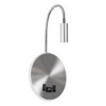 GLOBOSTAR® GOOSE 60884 Μοντέρνο Φωτιστικό Τοίχου - Απλίκα Ξενοδοχείου Reading Light με Φορτιστή USB 3A LED 6W 600lm 36° & 360° AC 220-240V IP20 Φυσικό Λευκό 4500K - CREE XPE & Lumileds SMD Chip & TÜV SÜD Driver - Νίκελ Βούρτσας - Μ15.5 x Π15 x Υ30.5cm - 3 Χρόνια Εγγύηση - Image 3