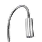 GLOBOSTAR® GOOSE 60884 Μοντέρνο Φωτιστικό Τοίχου - Απλίκα Ξενοδοχείου Reading Light με Φορτιστή USB 3A LED 6W 600lm 36° & 360° AC 220-240V IP20 Φυσικό Λευκό 4500K - CREE XPE & Lumileds SMD Chip & TÜV SÜD Driver - Νίκελ Βούρτσας - Μ15.5 x Π15 x Υ30.5cm - 3 Χρόνια Εγγύηση - Image 8