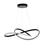 GLOBOSTAR® DEXTER 60913 Μοντέρνο Κρεμαστό Φωτιστικό Οροφής LED 90W 10080lm 300° AC 220-240V IP20 Ρυθμιζόμενο Λευκό CCT με Χειριστήριο από 2700K έως 6000K Dimmable - Lumileds SMD Chip - Μαύρο Ματ - Μ73 x Π73 x Υ16cm - 3 Χρόνια Εγγύηση - Image 5