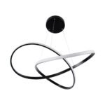 GLOBOSTAR® DEXTER 60913 Μοντέρνο Κρεμαστό Φωτιστικό Οροφής LED 90W 10080lm 300° AC 220-240V IP20 Ρυθμιζόμενο Λευκό CCT με Χειριστήριο από 2700K έως 6000K Dimmable - Lumileds SMD Chip - Μαύρο Ματ - Μ73 x Π73 x Υ16cm - 3 Χρόνια Εγγύηση - Image 6