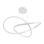 GLOBOSTAR® DEXTER 60914 Μοντέρνο Κρεμαστό Φωτιστικό Οροφής LED 90W 10080lm 300° AC 220-240V IP20 Ρυθμιζόμενο Λευκό CCT με Χειριστήριο από 2700K έως 6000K Dimmable - Lumileds SMD Chip - Λευκό Ματ - Μ73 x Π73 x Υ16cm - 3 Χρόνια Εγγύηση - Image 6