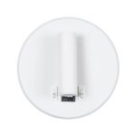 GLOBOSTAR® LADY-R 60939 Μοντέρνο Φωτιστικό Τοίχου - Απλίκα Ξενοδοχείου Reading Light με Φορτιστή USB 3A LED 6W 600lm 36° & 360° AC 220-240V IP20 Φυσικό Λευκό 4500K - Bridgelux COB & TÜV SÜD Driver - Λευκό Ματ - Μ15 x Π15 x Υ17cm - 3 Χρόνια Εγγύηση - Image 3