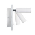 GLOBOSTAR® LADY-R 60939 Μοντέρνο Φωτιστικό Τοίχου - Απλίκα Ξενοδοχείου Reading Light με Φορτιστή USB 3A LED 6W 600lm 36° & 360° AC 220-240V IP20 Φυσικό Λευκό 4500K - Bridgelux COB & TÜV SÜD Driver - Λευκό Ματ - Μ15 x Π15 x Υ17cm - 3 Χρόνια Εγγύηση - Image 4