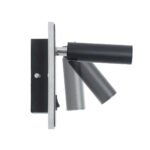 GLOBOSTAR® LADY-S 60942 Μοντέρνο Φωτιστικό Τοίχου - Απλίκα Ξενοδοχείου Reading Light με Φορτιστή USB 3A LED 6W 600lm 36° & 360° AC 220-240V IP20 Φυσικό Λευκό 4500K - Bridgelux COB Chip & TÜV SÜD Driver - Μαύρο Ματ - Μ15 x Π15 x Υ7cm - 3 Χρόνια Εγγύηση - Image 4