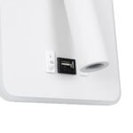 GLOBOSTAR® LADY-S 60943 Μοντέρνο Φωτιστικό Τοίχου - Απλίκα Ξενοδοχείου Reading Light με Φορτιστή USB 3A LED 6W 600lm 36° & 360° AC 220-240V IP20 Φυσικό Λευκό 4500K - Bridgelux COB Chip & TÜV SÜD Driver - Λευκό Ματ - Μ15 x Π15 x Υ7cm - 3 Χρόνια Εγγύηση - Image 5