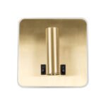 GLOBOSTAR® LADY-S 60944 Μοντέρνο Φωτιστικό Τοίχου - Απλίκα Ξενοδοχείου Reading Light με Φορτιστή USB 3A LED 6W 600lm 36° & 360° AC 220-240V IP20 Φυσικό Λευκό 4500K - Bridgelux COB Chip & TÜV SÜD Driver - Χρυσό Πλατίνα - Μ15 x Π15 x Υ7cm - 3 Χρόνια Εγγύηση - Image 3