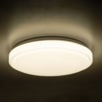 GLOBOSTAR® SENSORANO 60995 Φωτιστικό Πλαφονιέρα Οροφής με Ανιχνευτή Microwave / Αισθητήρα Κίνησης LED 30W 3000lm 120° AC 220-240V Αδιάβροχο IP54 Φυσικό Λευκό 4500K - Lumileds SMD Chip - Λευκό Γαλακτερό - Μ38 x Π38 x Υ5.3cm - 3 Χρόνια Εγγύηση - Image 9