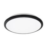 GLOBOSTAR® TUFFIN 60996 Φωτιστικό Πλαφονιέρα Οροφής LED 24W 2760lm 120° AC 220-240V Αδιάβροχο IP54 Ψυχρό Λευκό 6000K - Lumileds SMD Chip - Μαύρο Ματ & Λευκό Γαλακτερό - Μ30 x Π30 x Υ6.5cm - 3 Χρόνια Εγγύηση - Image 3