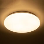 GLOBOSTAR® CELANO 61010 Φωτιστικό Πλαφονιέρα Οροφής LED 30W 2700lm 120° AC 220-240V Αδιάβροχο IP54 Θερμό Λευκό 2700K - Lumileds SMD Chip - Λευκό Γαλακτερό - Μ33 x Π33 x Υ6cm - 3 Χρόνια Εγγύηση - Image 9